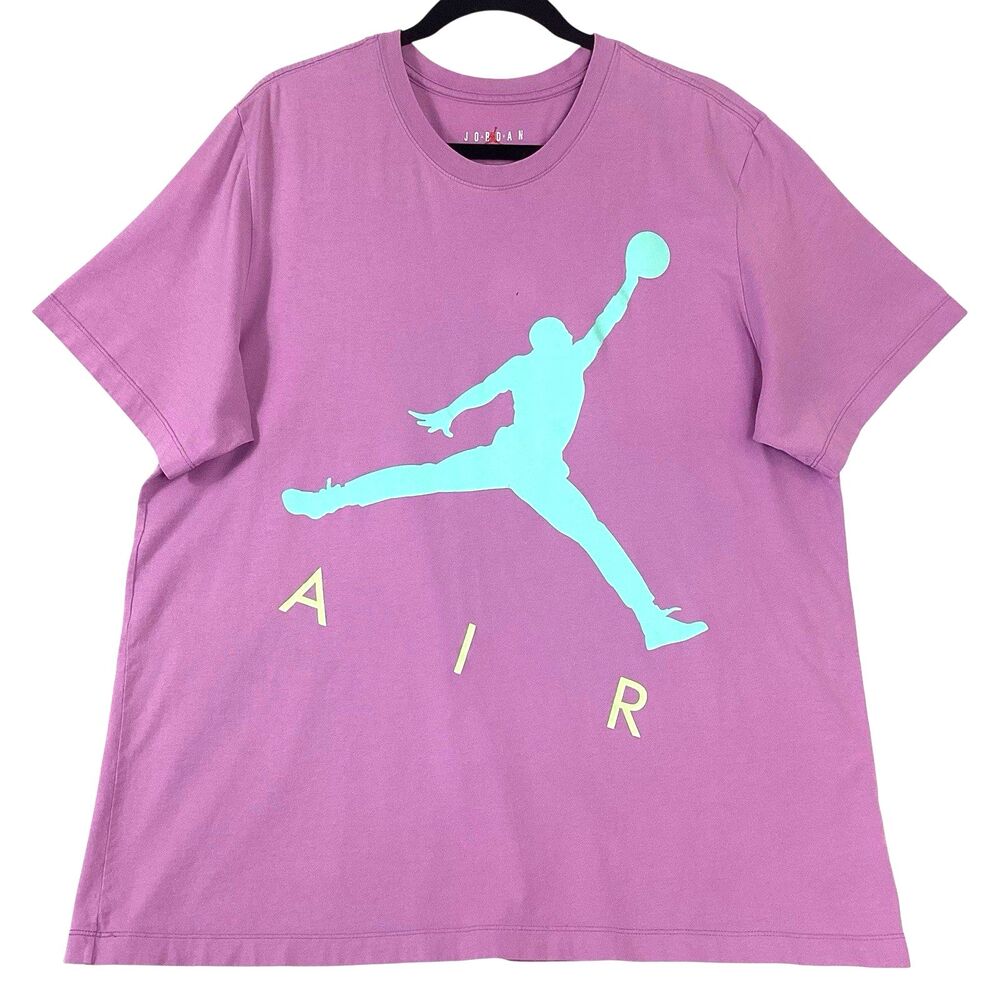 Nike Air Jordan Jumpman Graphic Tee Men's XL Lavender Lilac Y2K Streetwear